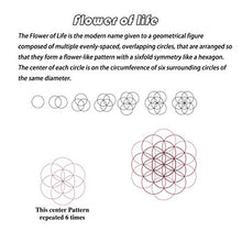 Carica l'immagine nel visualizzatore di Gallery, LIKGREAT Vintage Flower of Life Pendente Cera, Simbolo Agiziano Hollow - Ilgrandebazar