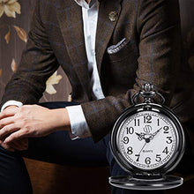 Carica l&#39;immagine nel visualizzatore di Gallery, Orologio da Tasca Inciso per San Valentino,Orologio in Lega di... - Ilgrandebazar