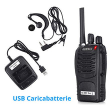 Carica l'immagine nel visualizzatore di Gallery, ESYNiC Paio Walkie Talkie Ricaricabile VOX Radio PMR 446MHz 0.5W Frequenza...