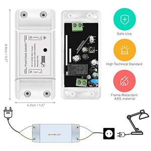 WiFi Smart Switch Google Home e App Controllo, AOZBZ Telecomando Senza 4 Pack