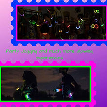 Carica l&#39;immagine nel visualizzatore di Gallery, Adelama Braccialetti Luminosi Fluorescenti Fluo per Feste Glowstick Party...