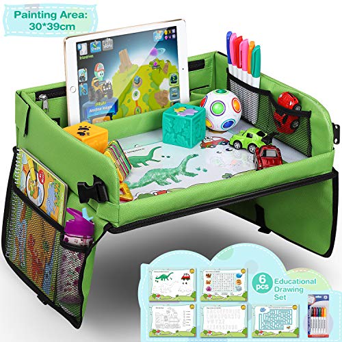 Vassoio di Viaggio per Auto da Toddler, Lenbest Travel Snack e Play Tray da... - Ilgrandebazar