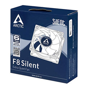 ARCTIC F8 Silenzioso - Ventola PC 80 mm, fino a 1200 RPM 80 x 80 x Silent - Ilgrandebazar