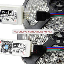 Carica l&#39;immagine nel visualizzatore di Gallery, WiFi RGB Controller per strisce luminose a LED, Wifi Rgb + Remote - Ilgrandebazar