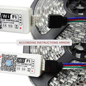 WiFi RGB Controller per strisce luminose a LED, Wifi Rgb + Remote - Ilgrandebazar