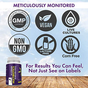 Integratore Probiotici con Prebiotici - 16 Ceppi Batterici tra cui...