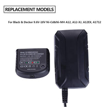 Carica l&#39;immagine nel visualizzatore di Gallery, Caricabatteria per Black &amp; Decker Trapano 9.6 V 12 V 14.4 V 18 V Ni-MH/Ni-Cd... - Ilgrandebazar