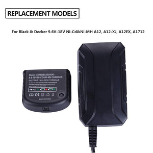 Caricabatteria per Black & Decker Trapano 9.6 V 12 V 14.4 V 18 V Ni-MH/Ni-Cd... - Ilgrandebazar