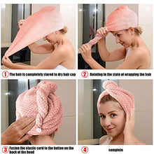 Carica l'immagine nel visualizzatore di Gallery, Asciugamano Capelli a Turbante, asciutti da 2 pacchi Asciugamani in... - Ilgrandebazar