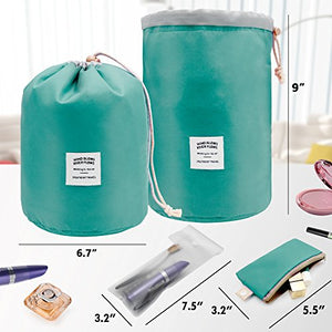 Mermaid Beauty Case da Viaggio Portatile Multifunzionale Con Coulisse Verde