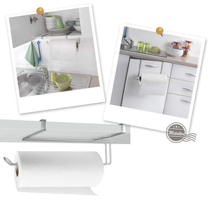 Metaltex Easy-Roll - Porta rotolo/carta da 35x18x10, Grigio Metallizzato - Ilgrandebazar