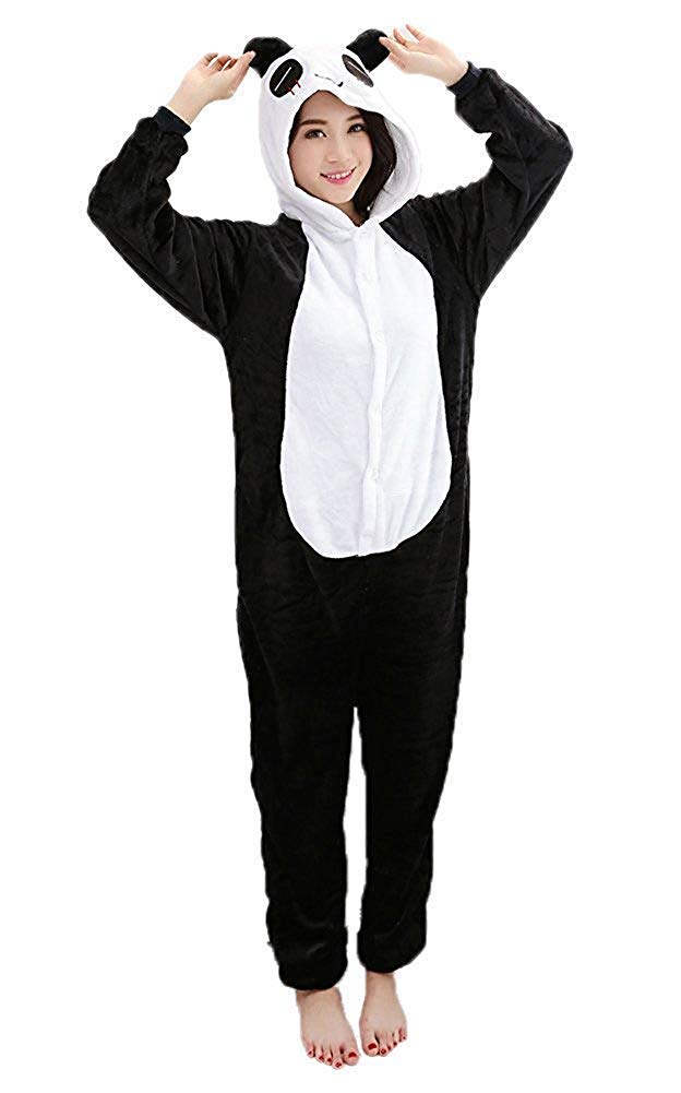 Mescara Pigiama Panda Cosplay Intero Unisex Costume Halloween Carnevale... - Ilgrandebazar