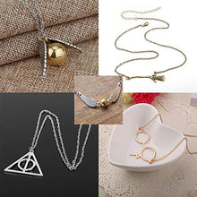 Carica l&#39;immagine nel visualizzatore di Gallery, YouU 5 Pz Collana di doni della morte Boccino d&#39;oro e bracciali,... - Ilgrandebazar