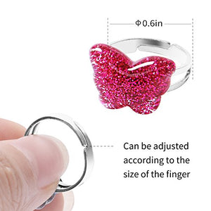 Bambini farfalla anello – bambino arcobaleno – Anello regolabile Little... - Ilgrandebazar