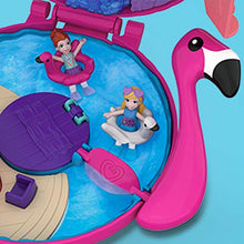 Carica l'immagine nel visualizzatore di Gallery, Polly Pocket- Cofanetto Piscina dei Fenicotteri Giocattolo per Bambini...