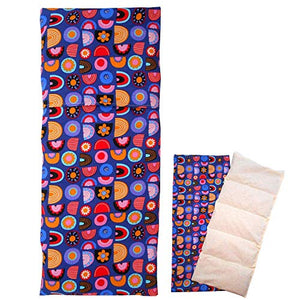 Cuscino termico "CAROSELLO BLU" - con coperchio lavabile - 50 x 20 cm (XL) -... - Ilgrandebazar