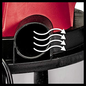 Einhell TC-VC 1812 S Aspiratutto Solidi/Liquidi, 1250 W, 80 Decibel, Rosso,... - Ilgrandebazar