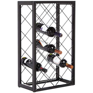 AmazonBasics - Portabottiglie di vino con ripiano, per 23 bottiglie - Ilgrandebazar