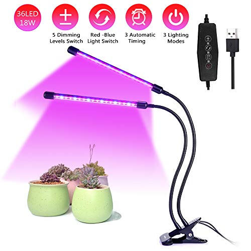 Lampada per Piante, Directtyteam 36LEDs 18W Pianta Interno Crescita...