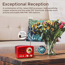 Carica l&#39;immagine nel visualizzatore di Gallery, PRUNUS Radio a transistor ricaricabile Bluetooth in stile Classico Retro...