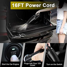 Carica l'immagine nel visualizzatore di Gallery, TEMOLA Aspirapolvere Auto, 12V Aspiratore Auto Ad Alta Potenza Per Auto Con Cavo Di Alimentazione Da 16 Piedi, Accessori Per Auto Aspirapolvere Per Auto Con Filtro Hepa Applicabile All'Auto Interna