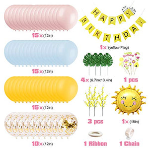 MMTX Decorazioni per Feste di Compleanno Orchidee, Palloncini con...