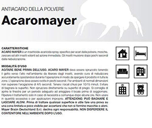2x Spray Antiacaro Disinfettante Per Materassi Tessuti Divano"ACAROMAYER" 400 ml| Spray Specifico Antiacaro Della Polvere Ad Azione Immediata| Atossico, Per Prevenire Le Allergie|Made In Italy (2)