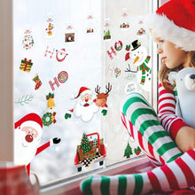 Carica l'immagine nel visualizzatore di Gallery, 9 Adesivi Vetrofanie Natalizie,Decorazioni Natalizie,Vetrofanie Natale,Addobbi Natale Adesivi Rimovibile Adesivi Natale DIY Alci Babbo Natale Adesivi Natalizi Finestre