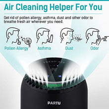Carica l&#39;immagine nel visualizzatore di Gallery, PARTU Purificatore d&#39;Aria HEPA Filtro con Filtro Aria a Carboni Attivi, Adatto a Casa e Ufficio, Rimuove 99,97% di Allergeni, Fumo, Polvere, Polline, Dander di Pet, Odore, Germi, Muffa, Senza ozono