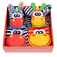 Carica l'immagine nel visualizzatore di Gallery, LUDAZON® Sonaglini Sensoriali per lo sviluppo delle capacità intellettive, Giochi Neonato Montessori, Sonaglio in Morbido Peluche, Ideale per Regali Nascita Maschio o Femmina