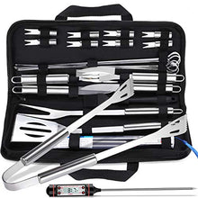 Carica l&#39;immagine nel visualizzatore di Gallery, Attrezzi per Barbecue,Gifort 24pcs Barbecue Accessori in Acciaio Inox...