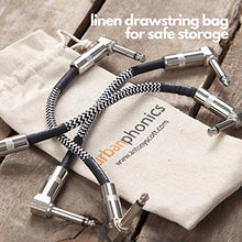 Carica l&#39;immagine nel visualizzatore di Gallery, Miglior Cavo Patch per Chitarra e Basso - 23cm Cavetto 3 PC, Bianco e nero - Ilgrandebazar