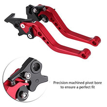 Carica l&#39;immagine nel visualizzatore di Gallery, 1 paio leve leva freno frizione 7/8&quot;, universale Keenso Red - Ilgrandebazar