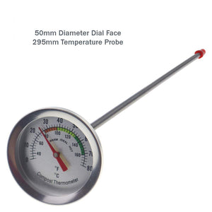 Compost termometro - acciaio inox quadrante termometro per Stainless Steel - Ilgrandebazar