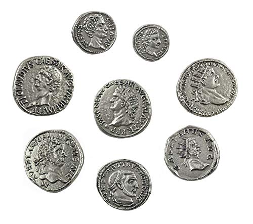 Eurofusioni Monete Romane Imperiali placcate Argento - Set 8 Imperatori... - Ilgrandebazar
