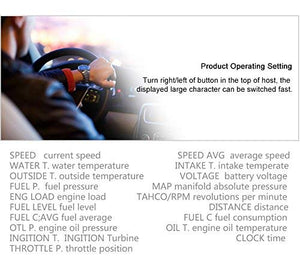 AUTOOL X60 Auto OBD2 Digitale Multifunzione Tachimetro Over-speed Allarme... - Ilgrandebazar