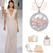 Carica l&#39;immagine nel visualizzatore di Gallery, MEGA CREATIVE JEWELRY Collana da Donna Albero Della Vita Oro Rosa Madreperla - Ilgrandebazar
