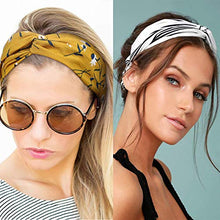 Carica l'immagine nel visualizzatore di Gallery, Viccess 24 Pezzi Fasce Capelli Vintage Fascia Donna Turbante Fasce...