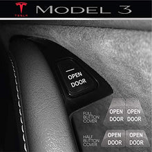 Carica l&#39;immagine nel visualizzatore di Gallery, Tesla Model 3 - Adesivi per pulsanti&quot;Open Door&quot; (set da 8) (Full Full cover