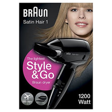 Carica l&#39;immagine nel visualizzatore di Gallery, Braun Satin Hair 1 HD130 Style&amp;Go Asciugacapelli da Viaggio - Ilgrandebazar