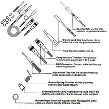 Carica l&#39;immagine nel visualizzatore di Gallery, Homeet 100MHz Sonde per Oscilloscopi Alta Precisione 1X &amp; 10X Sonda... - Ilgrandebazar