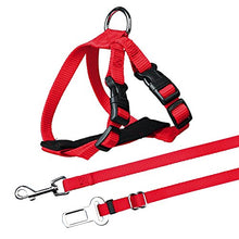 Carica l'immagine nel visualizzatore di Gallery, Trixie - Pettorina per automobile gatti 20 - 50 cm adjustable, rosso