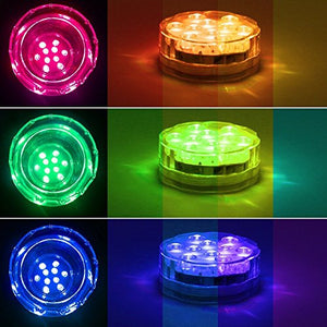 Sommergibile Luce LED RGB, Multicolore Led Rgb Luminoso Luci Piscina