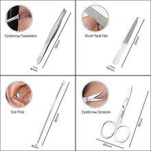 Carica l'immagine nel visualizzatore di Gallery, Ohiyoo Set Tagliaunghie, Professionale Manicure Tagliaunghie Set, Kit...