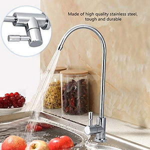 1/4 '' Acciaio Inossidabile Rubinetto Cromato Osmosi Inversa Collo D'oca... - Ilgrandebazar