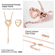 Carica l&#39;immagine nel visualizzatore di Gallery, U7 Collana Personalizzata Donna Pendente Medaglione 10 Lunga - Rosa - Ilgrandebazar