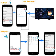 Carica l'immagine nel visualizzatore di Gallery, Phone a HDMI, AMANKA Full HD 1080P Mirroring Cavo Adattatore ad a HDMI