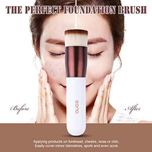 Carica l&#39;immagine nel visualizzatore di Gallery, Eono by Amazon - Pennello Fondotinta Piatto Kakuki per Trucco Viso bianca