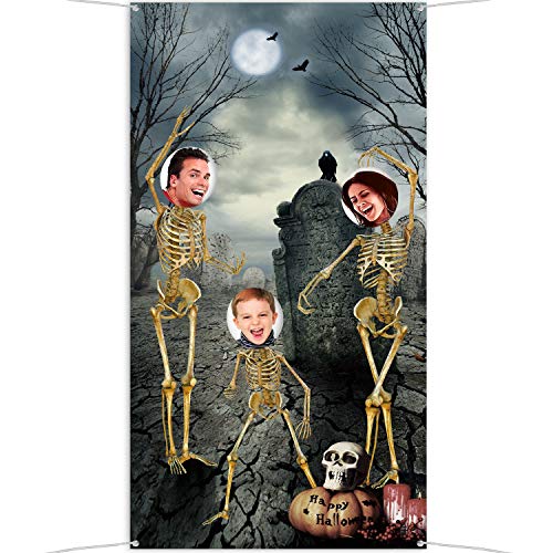 Sfondo di Halloween Scheletro Cranio Fotografia Tema Halloween...