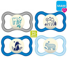 Carica l&#39;immagine nel visualizzatore di Gallery, MAM Night Air silicone - Set di 4 ciucci in silicone, 16+ Night... - Ilgrandebazar